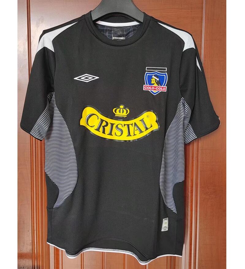 2006 Colo-Colo Retro Away Black Soccer Jersey Shirt